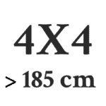 4X4 > 185 cm