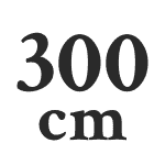 300 cm