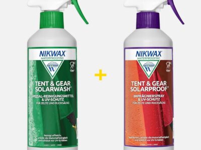 Horntools 2er-Set: Imprägnierspray & Reinigungsmittel mit UV-Schutz - Tent & Gear