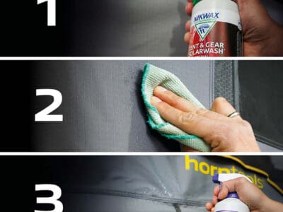 Horntools 2er-Set: Imprägnierspray & Reinigungsmittel mit UV-Schutz - Tent & Gear