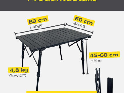 Horntools Campingtisch faltbar