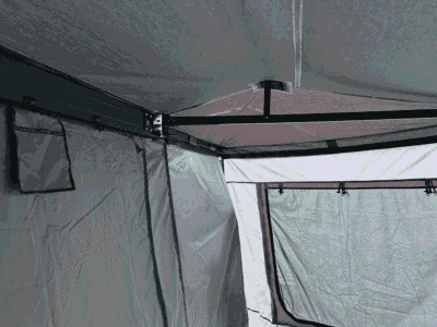 Horntools 180° Markise Horizon - 2,5 m - Grau