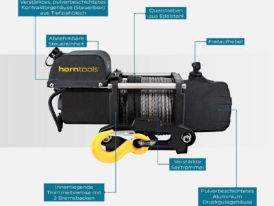 Horntools Seilwinde Kappa 2,3 Tonnen