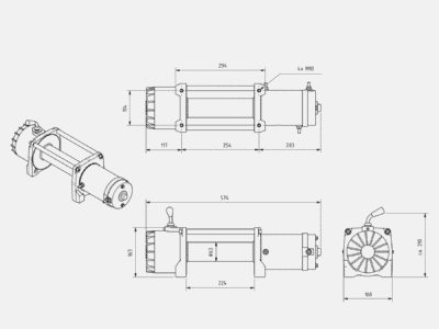 Horntools Seilwinde Alpha 5,4 Tonnen Quick